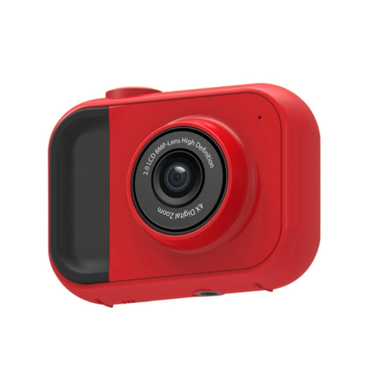 Puzzle para niños, cámara digital para ejercicios con memoria incorporada, lente gran angular de 120 grados (rojo) - 1