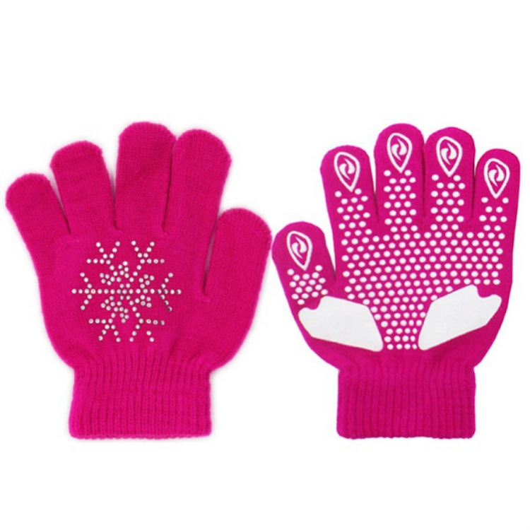 Gant enfant 5-8 ans flocon pink