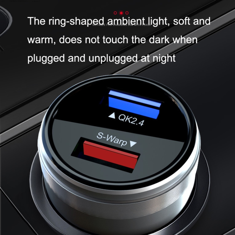 QIAKEY GX739 Dual USB Fast Charge Car Charger(Red) QIAKEY GX739 Dual USB Fast Charge Car Charger(Red)