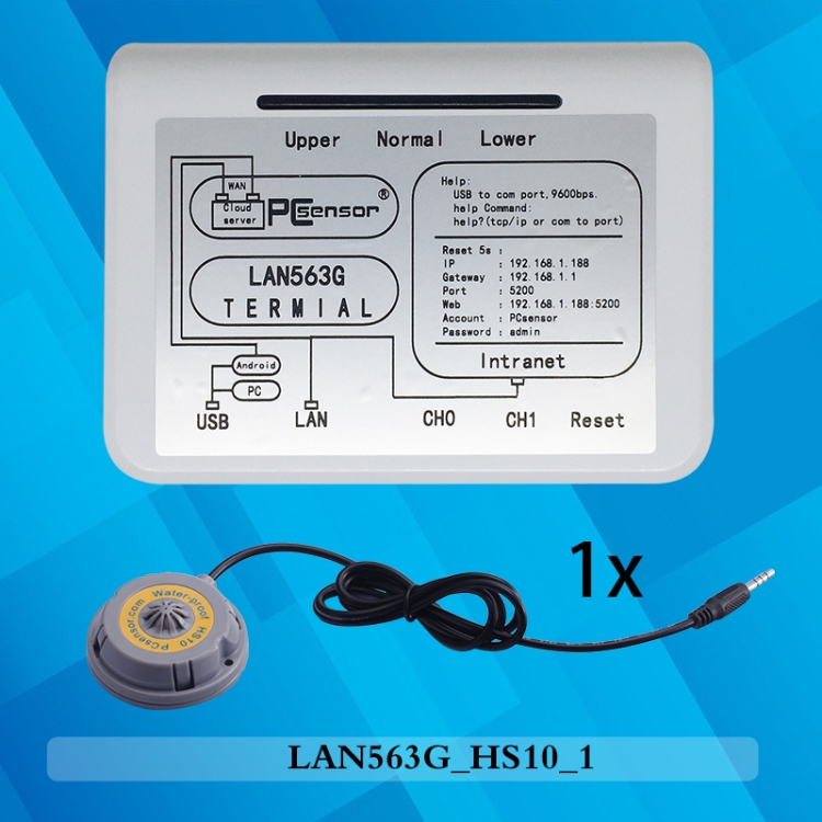 PCSensor LAN563G-HS10 Sistema di monitoraggio della temperatura remoto di  rete Intelligente Househhold