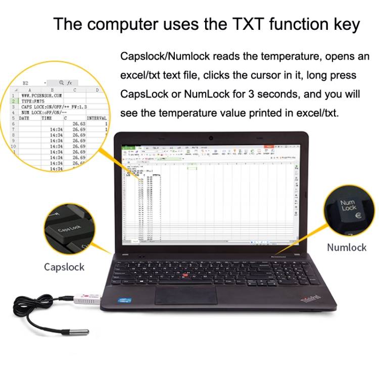 USB Thermometer (TEMPer1F)