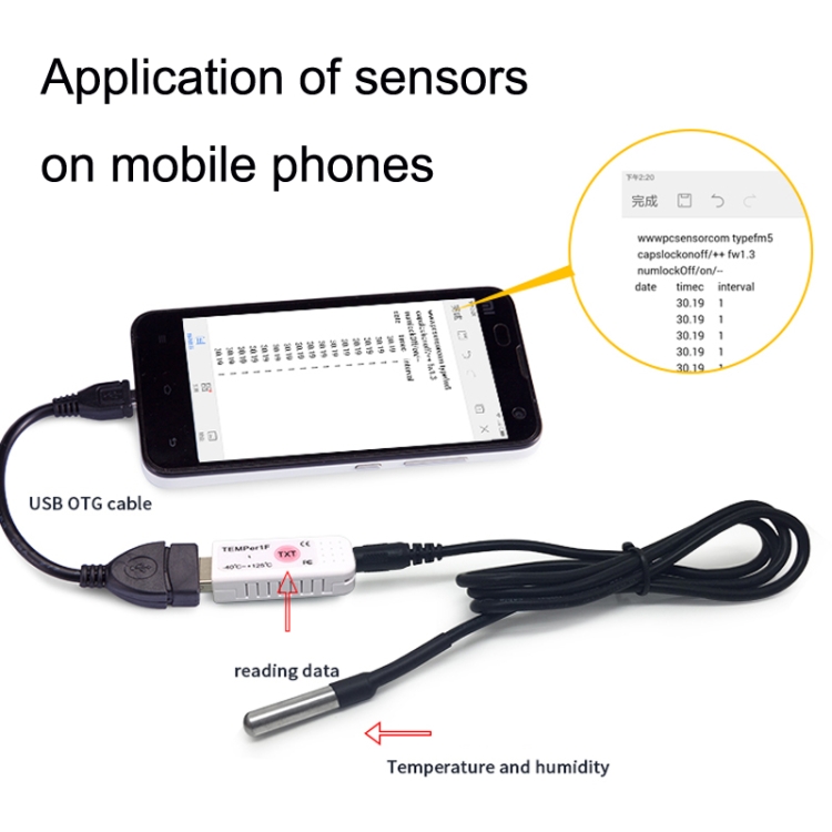 PCsensor USB Temperature Humidity Meter with External Probe(TEMPerX232)