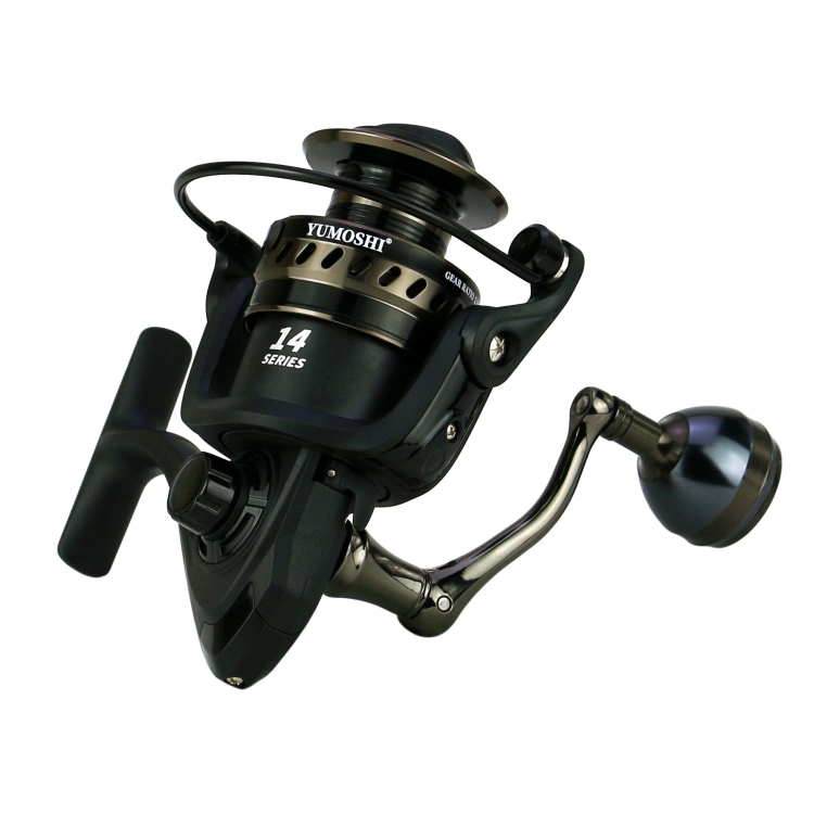 YUMOSHI LS7000 Metal Head Fishing Reel Sea Rod Spinning Reel(Metal Swing  Arm+Metal Grip Pill)