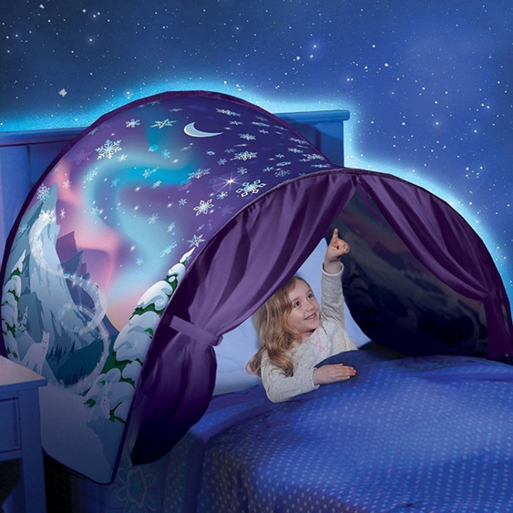 Tenda pieghevole per bambini Tenda da sogno stellata Letto da interno con  zanzariera (Magic Winter)