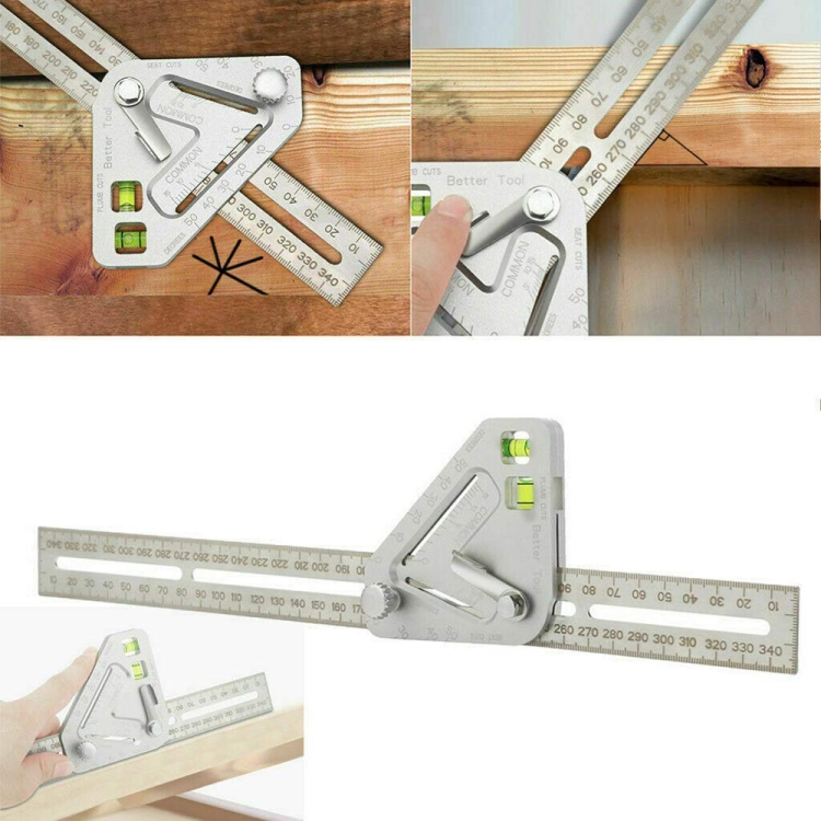 Multifunctional Woodworking Triangle Ruler Measuring Tool