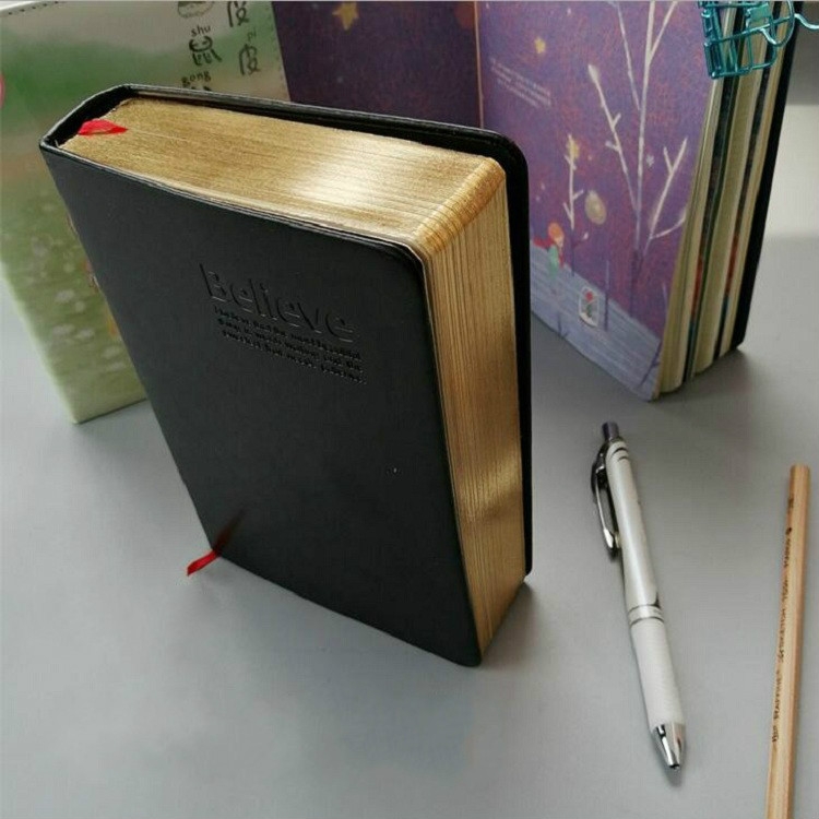 Retro Thicken Blank Paper Notebook Notepad Leather Book A5 