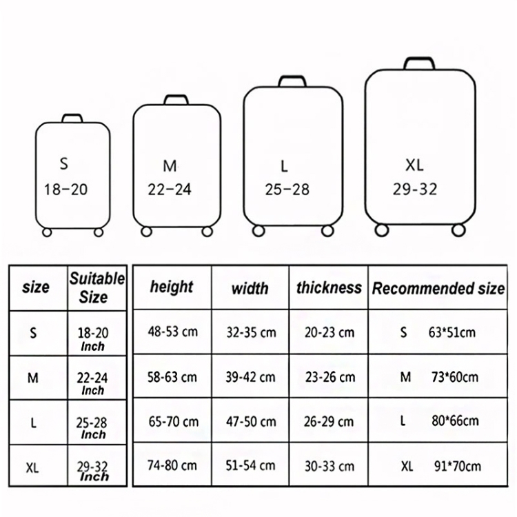 29 fashion inch luggage dimensions