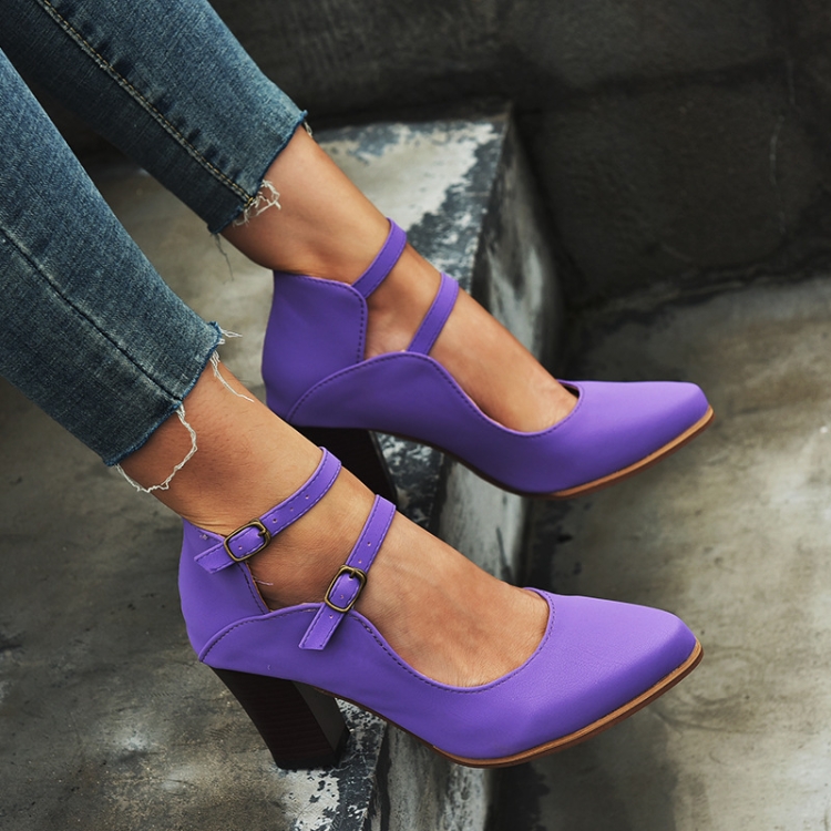 Purple heels sale size 1