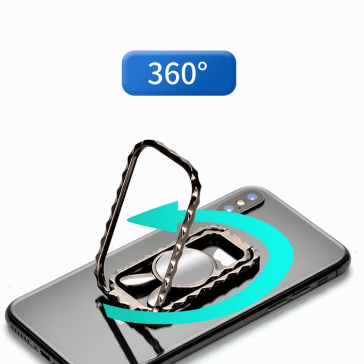 Metal Car Mobile Phone Folding Bracket Ring Buckle Paste Bracket,Style: Gourd(Black) Metal Car Mobile Phone Folding Bracket Ring Buckle Paste Bracket,Style: Gourd(Black)