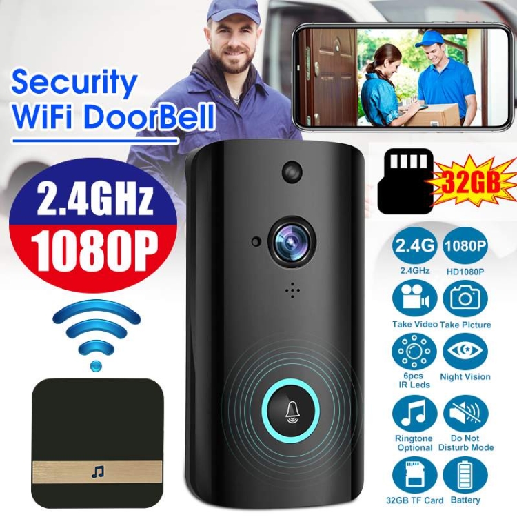 Smart WiFi Video Intercom Door Home Alarm Remote Monitoring, Typle:M9