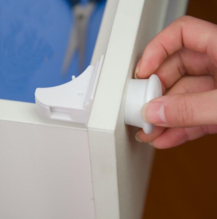 Sécurité des enfants Stealth Magnetic Lock Verrou de porte d'armoire  multifonctionnel Serrure de tiroir de sécurité pour bébé