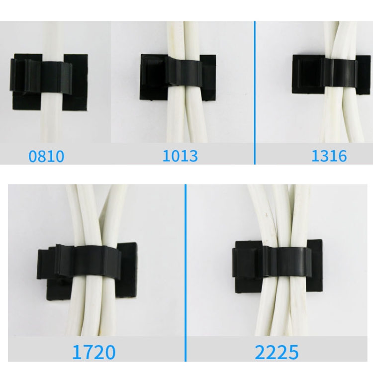 100 PCS Y-2225 Adjustable Self-Adhesive Wire Fixing Cable Organizer (Black) 100 PCS Y-2225 Adjustable Self-Adhesive Wire Fixing Cable Organizer (Black)