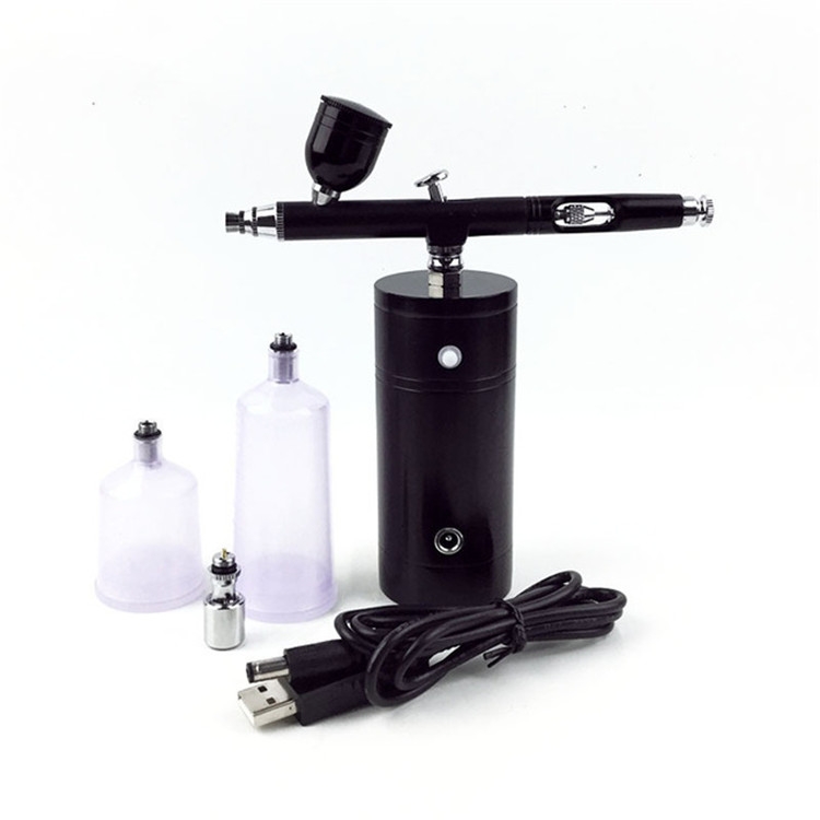 Acheter PDTO Kit d'outils de pulvérisation d'aérographe 0,8 mm, tuyau de  tasse d'encre 22 cc, brosse à air à simple action, peinture artistique