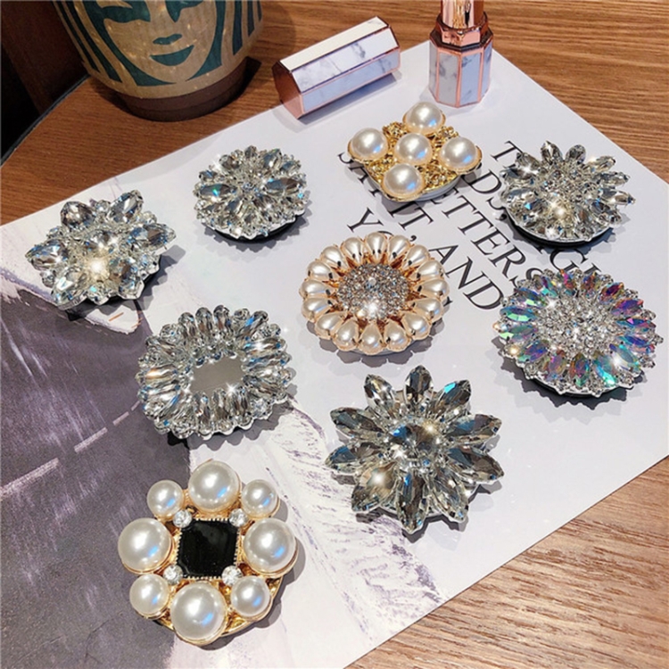 2 PCS Lazy Man Live Shooting Mobile Phone Rotating Ring Buckle Holder, Style:Round Pearl 2 PCS Lazy Man Live Shooting Mobile Phone Rotating Ring Buckle Holder, Style:Round Pearl