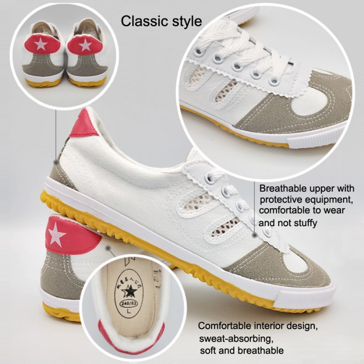 Zapatillas de voleibol Tendón Suela de lona Shoes Martial Arts Capacitación  Calzado deportivo, Tamaño: 39/245 (Negro)