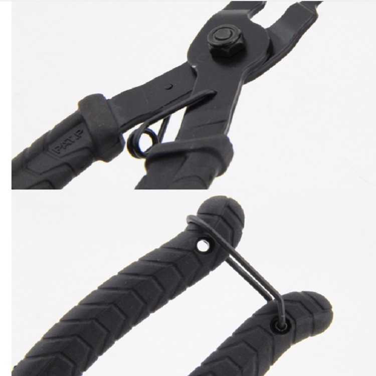 Demontagezange für Fahrradketten Kettenschneider Kettenlineal-Set  (Kettenschneider mit schwarzem Griff, große Zange, Lineal)