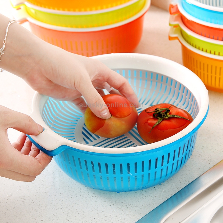 New Arrival Plastic OEM ODM Fruit Vegetable Drain Basket Kitchen