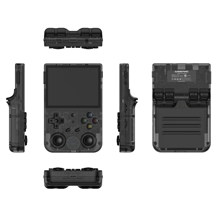 ANBERNIC RG353VS 3.5 Inch Wireless Game Box Linux Single OS Handheld Game Console 128G 25000 Games(Gray) - B1