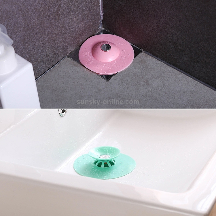 2pcs Silicone Floor Drain Plug Cover Kitchen Bath Tub Sink Rubber