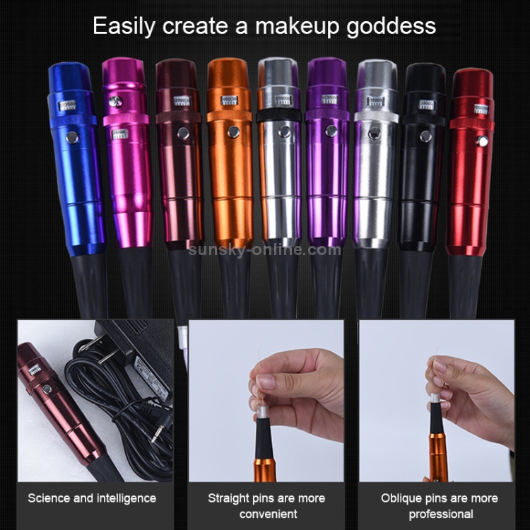 Semi-Permanent Tattoo Pen Apprentice Bleaching Lip Tattoo Eyebrow Instrument (Purple)