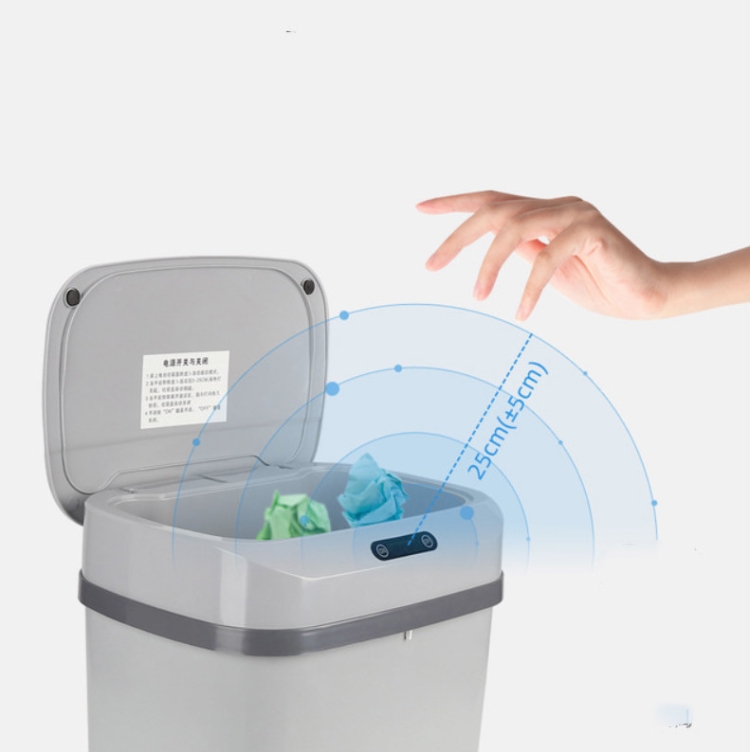 Intelligente automatische Induktions-Multifunktions-Mülleimer Elektrische  Haushalts-Mülleimer mit Deckel, Fassungsvermögen: 12 l
