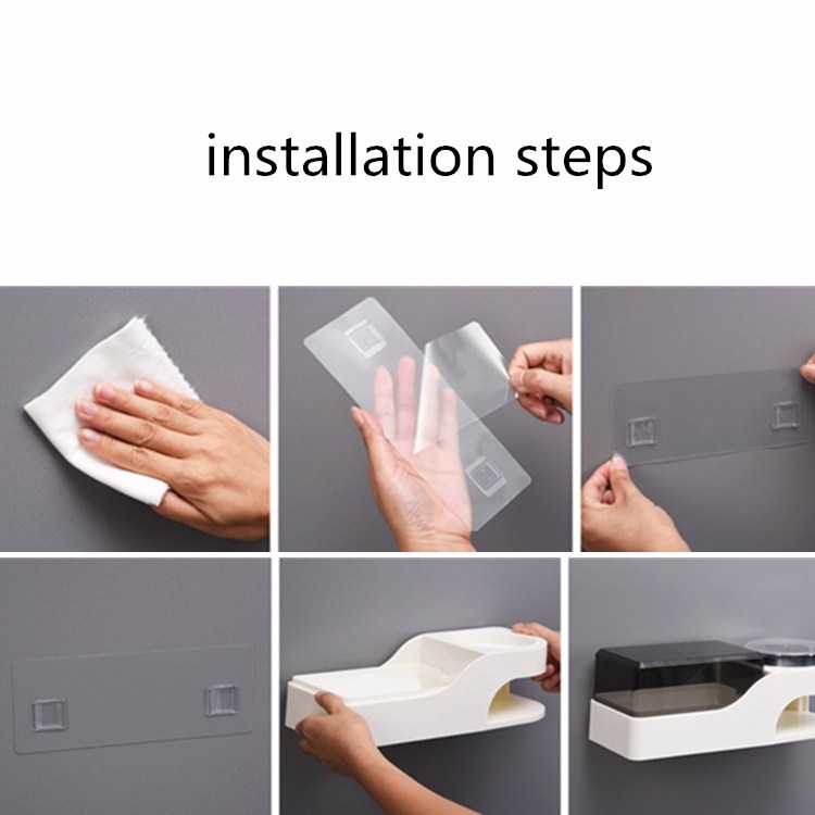 Multifunctional Toilet Nonperforated Tissue Box Toilet Waterproof