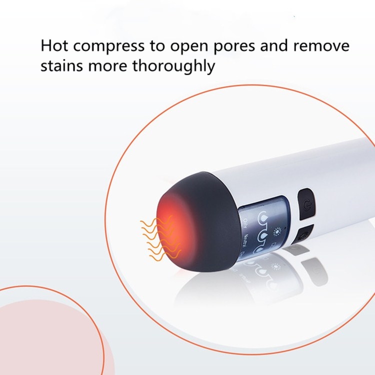 Dispositivo de eliminación de acné facial Limpiador de poros eléctrico con sensor de temperatura 3 en 1 - 2