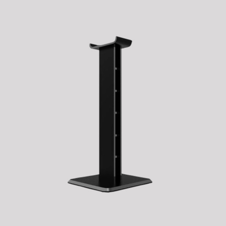 Estante de exhibición de soporte de escritorio para auriculares de 2 piezas (negro) - 1