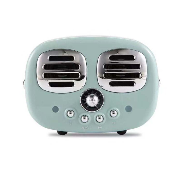 HM12 Retro Bluetooth Speaker Mini Smiley Face Shape Car Subwoofer Creative Cartoon Card Speaker(Green) HM12 Retro Bluetooth Speaker Mini Smiley Face Shape Car Subwoofer Creative Cartoon Card Speaker(Green)