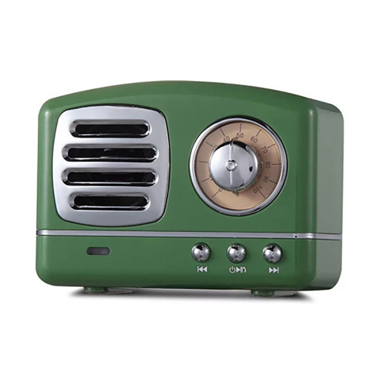HM11 Retro Radio Mini Bluetooth Speaker Outdoor Portable Card Mobile Phone Computer Bluetooth Audio(Vintage Green) HM11 Retro Radio Mini Bluetooth Speaker Outdoor Portable Card Mobile Phone Computer Bluetooth Audio(Vintage Green)