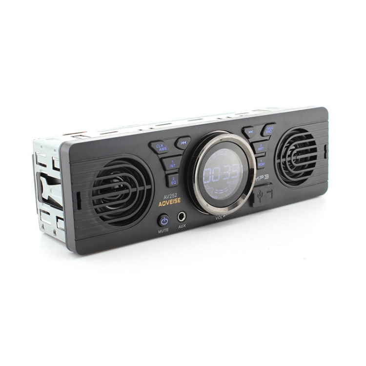 AOVEISE AV252 12V Tarjeta SD para coche MP3 Audio Radio para coche  eléctrico con altavoz Altavoz Bluetooth (versión Bluetooth)