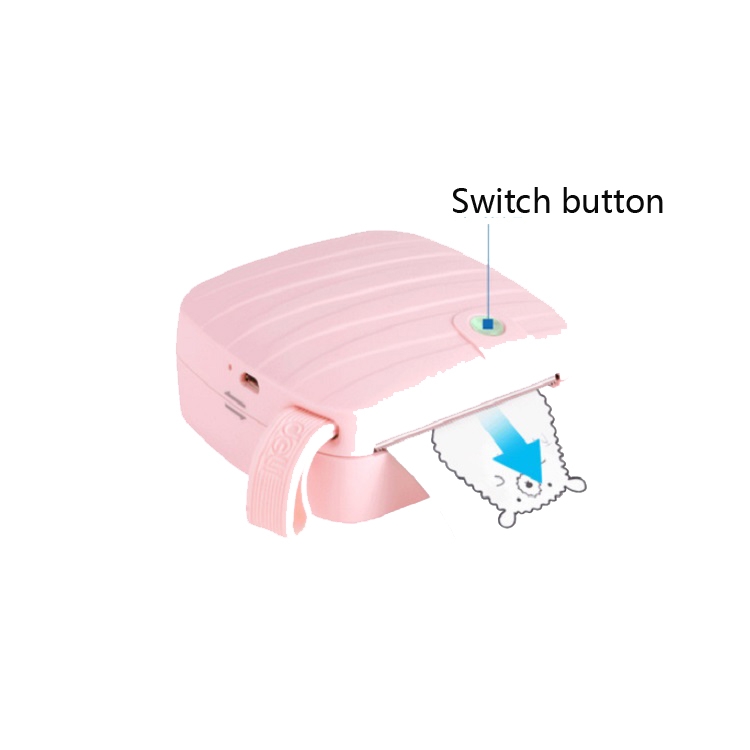 Mini impresora portátil de la foto de Bluetooth de la etiqueta engomada de Deli X1, entrega al azar del color - 4