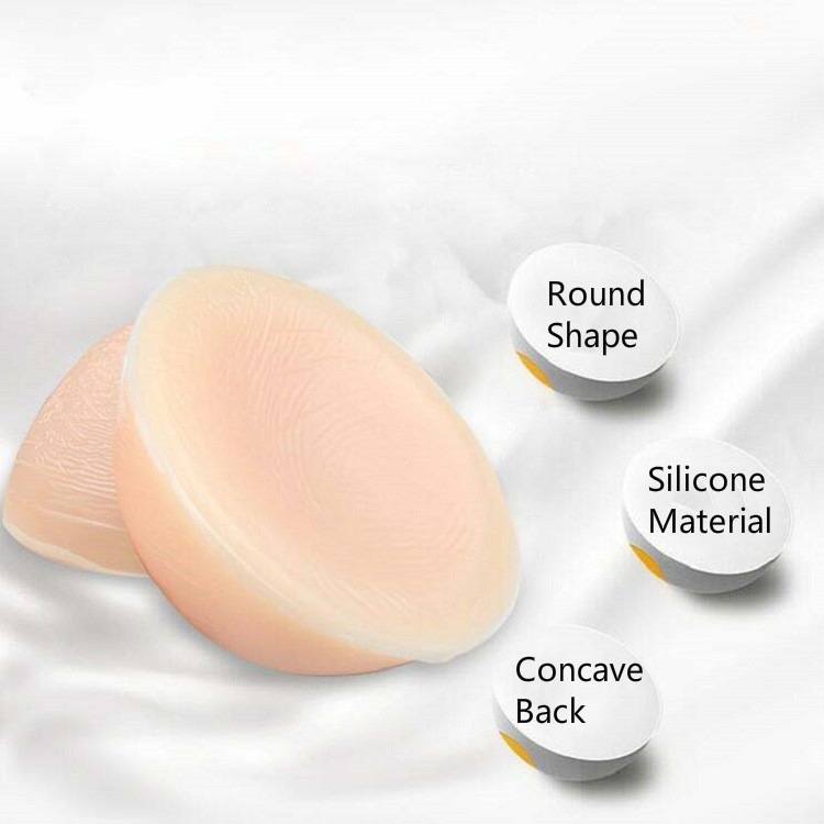 New Transparent Drop Shape Silicone Breast Form 500g Sexy Fake