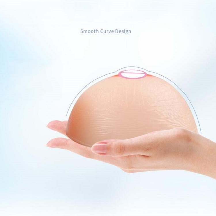New Transparent Drop Shape Silicone Breast Form 500g Sexy Fake