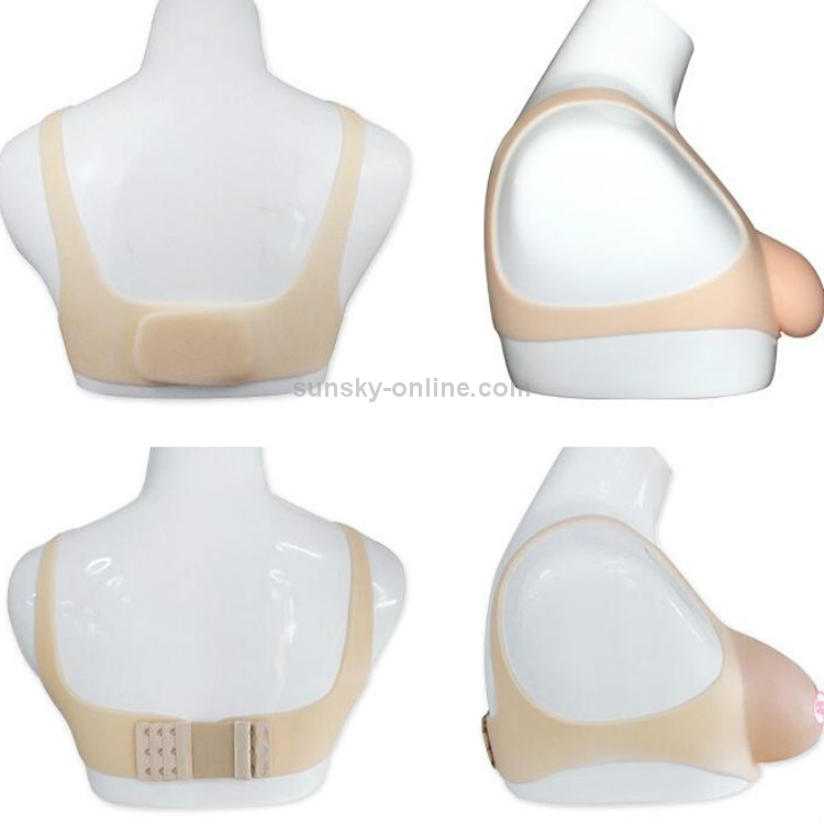 Skinless Silicone Breast Implants Bionic Breast Implants Fake Breast  Underwear Chest Pads, Size:B Cup(Paste Skin Tone)