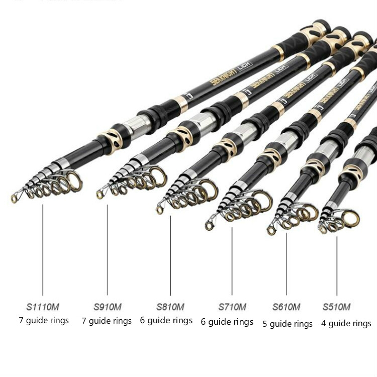 long telescopic fishing rod