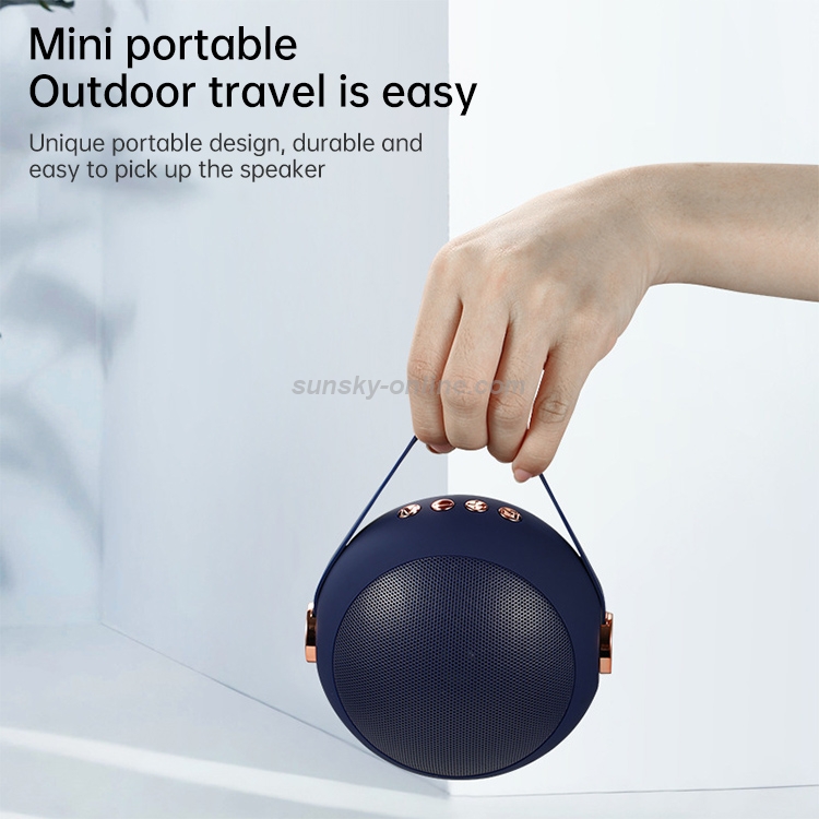 Wireless Bluetooth Speaker Outdoor Card USB Portable Mini Ball Speaker(Red)