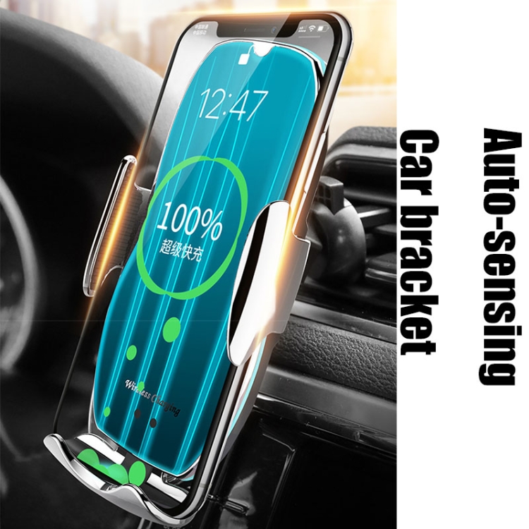H8 Infrared Induction Magic Clip Magnetic Car Phone Navigation Wireless Charging Bracket Fast Charging(Low-key Black) H8 Infrared Induction Magic Clip Magnetic Car Phone Navigation Wireless Charging Bracket Fast Charging(Low-key Black)