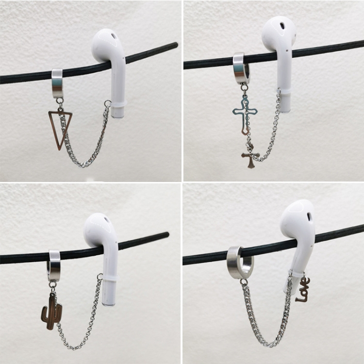 8 PCS Earphones Anti-lost Universal Earrings Non-pierced Ear Clips Titanium Steel Sports Ear Buckles, Style:HYE200426 8 PCS Earphones Anti-lost Universal Earrings Non-pierced Ear Clips Titanium Steel Sports Ear Buckles, Style:HYE200426