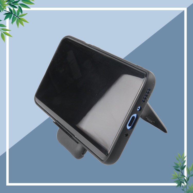 Data Cable Card Storage Box with Mobile Phone Holder & Card Picking Pin(Black)