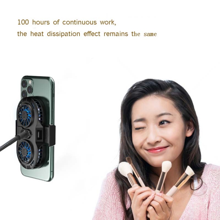 AH-102 Type-C / USB-C + USB Interface Dual Cooling And Fast Cooling Mobile Phone Radiator for 4-6.5 inch Mobile Phones, Power Cable Length: 1.5m(Black) AH-102 Type-C / USB-C + USB Interface Dual Cooling And Fast Cooling Mobile Phone Radiator for 4-6.5 inch Mobile Phones, Power Cable Length: 1.5m(Black)