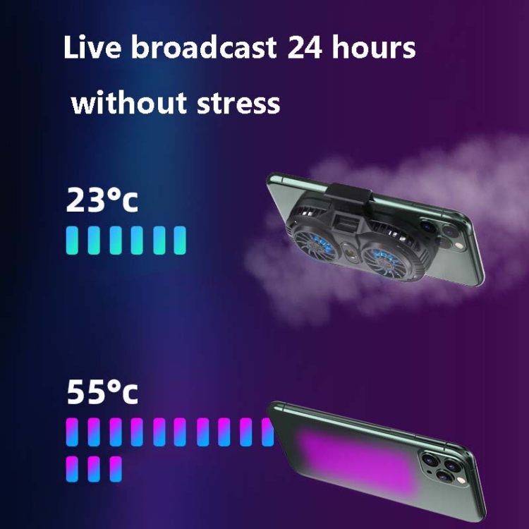AH-102 Type-C / USB-C + USB Interface Dual Cooling And Fast Cooling Mobile Phone Radiator for 4-6.5 inch Mobile Phones, Power Cable Length: 1.5m(Black) AH-102 Type-C / USB-C + USB Interface Dual Cooling And Fast Cooling Mobile Phone Radiator for 4-6.5 inch Mobile Phones, Power Cable Length: 1.5m(Black)