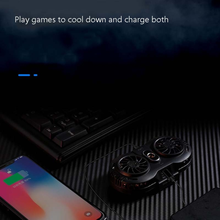 AH-102 Type-C / USB-C + USB Interface Dual Cooling And Fast Cooling Mobile Phone Radiator for 4-6.5 inch Mobile Phones, Power Cable Length: 1.5m(Black) AH-102 Type-C / USB-C + USB Interface Dual Cooling And Fast Cooling Mobile Phone Radiator for 4-6.5 inch Mobile Phones, Power Cable Length: 1.5m(Black)