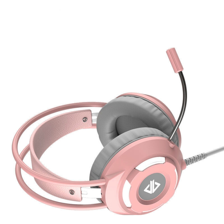 Auriculares para juegos AJAZZ AX120, sonido envolvente de 360 ​​grados, audio de 3,5 mm, USB, teléfono móvil, tableta, auriculares (rosa) - 1