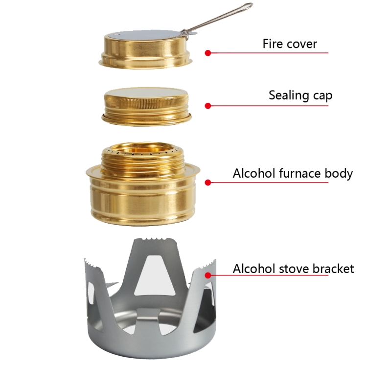 Outdoor Camping Alcohol Stove Vaporized Liquid Alcohol Atove Mini Alcohol  Stove Portable Creative Alcohol Stove(Dark Green)