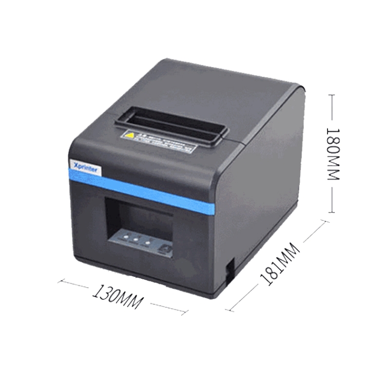 Xprinter XP-N160II Impresora térmica de boletos Impresora de recibos Bluetooth, Estilo: Enchufe de la UE (Gris) - 7