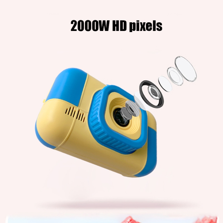 Jouet pour bébé appareil photo numérique haute définition à double caméra  pour enfants (rouge jaune)
