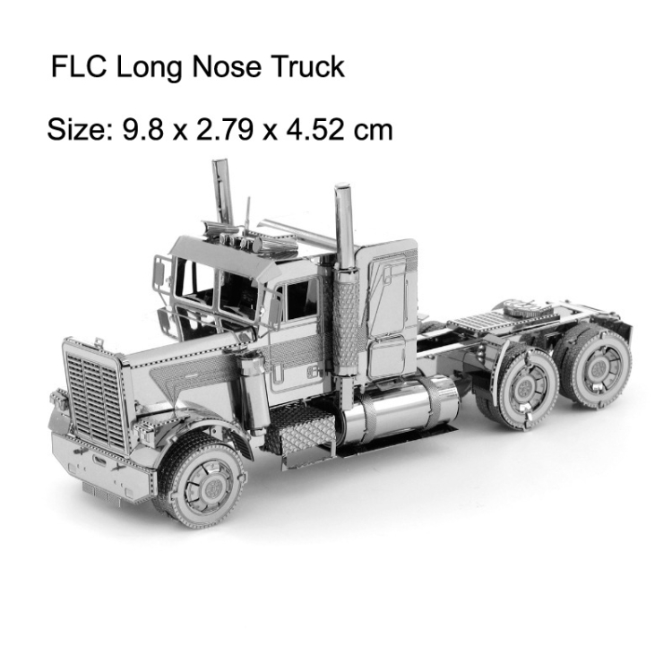 3 Metal Earth 3d Model Kit Freightliner FLC Long Nose Truck Semi for sale online 