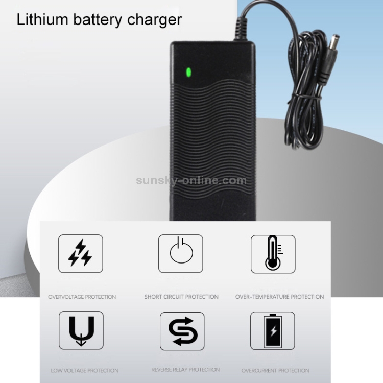 Ji Yin JY-294200 29.4V 2A Chargeur de batterie au lithium Var