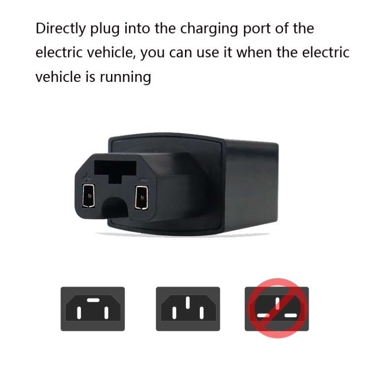 Cargador de teléfono móvil de coche eléctrico de batería de litio de conexión inversa inteligente para coche universal de 3 piezas, estilo: puerto doble blanco extendido 2A - 6